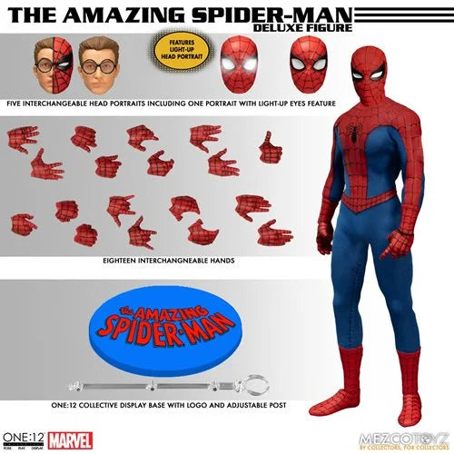 IN STOCK! Mezco One 12 Collective: Amazing Spider-Man Deluxe Edition Action Figure