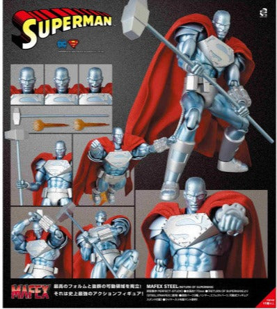 IN STOCK! Mafex Return Of Superman Steel 6 inch Action Figure