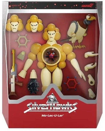 IN STOCK! Super 7 Ultimates Silverhawks Wave 3 Mo-Lec-U-Lar  7 inch Action Figure