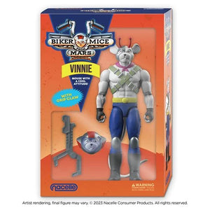IN STOCK! Biker Mice from Mars Vinnie 7-Inch Scale Action Figures
